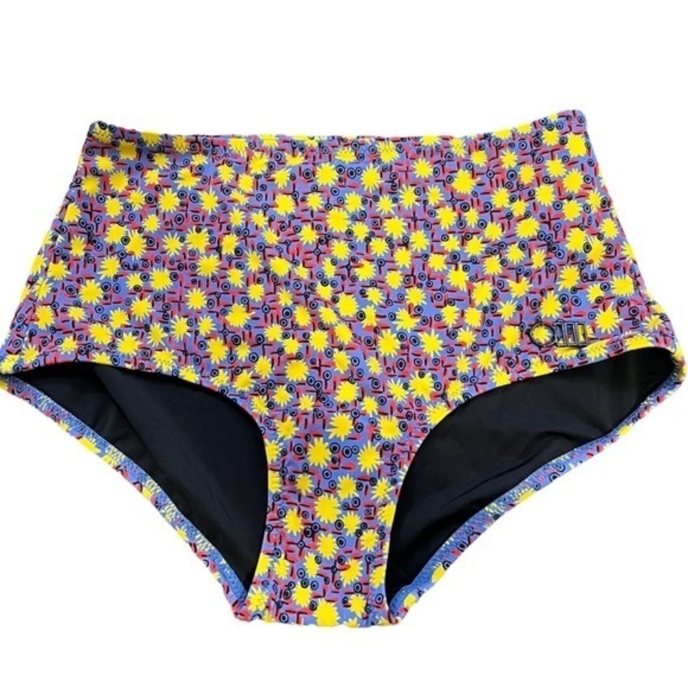 Solid Striped Geo Print Bottom